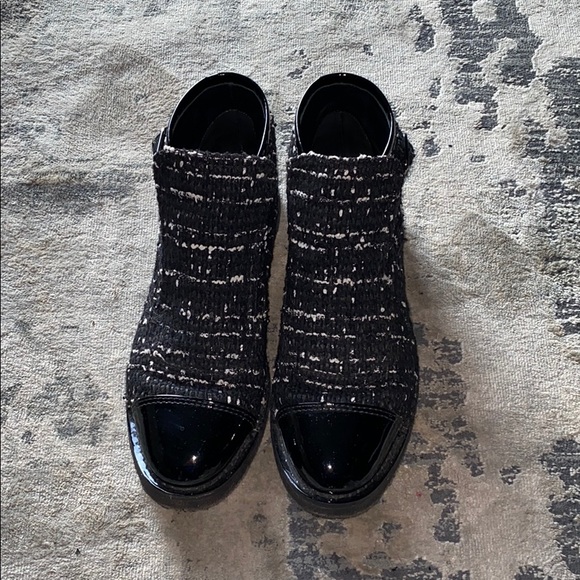 CHANEL Shoes - Chanel Tweed Booties- size 41